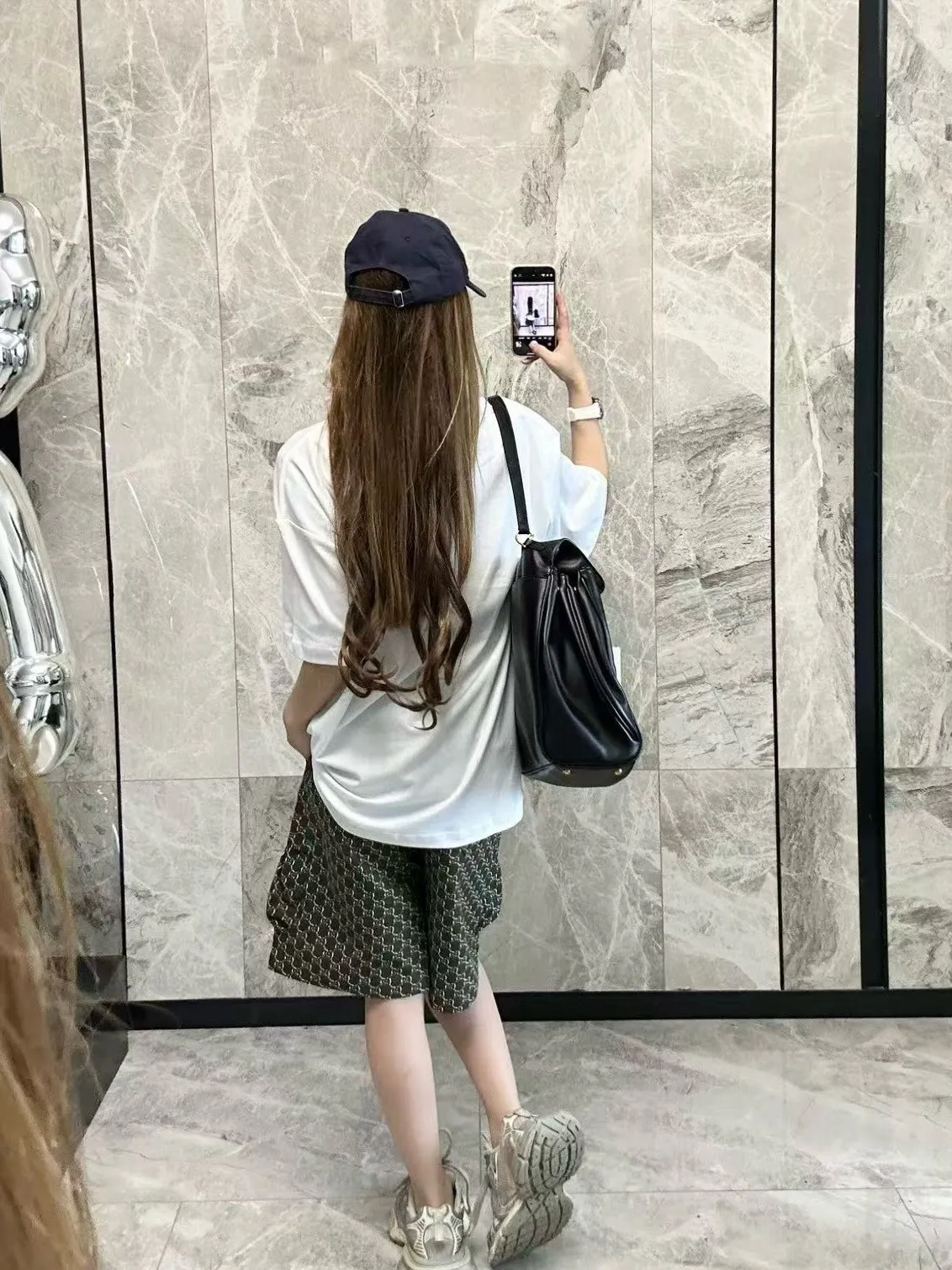 Louis Vuitton/Louis Vuitton 25ss seal logo printed short sleeves